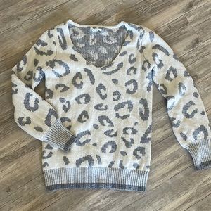 Oversized Maurice’s cheetah sweater